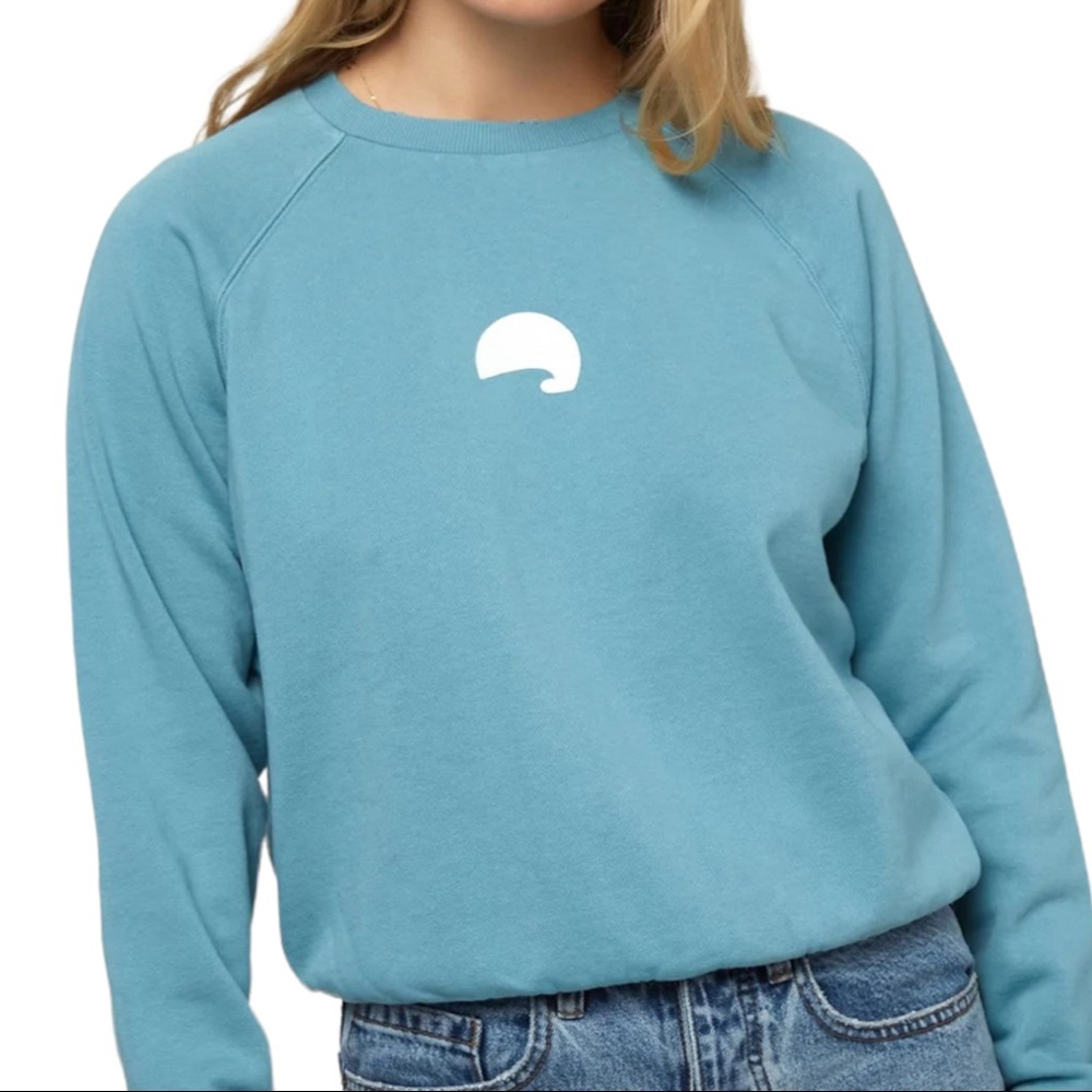 O’Neil Women Crewneck Pullover Women of Wave Seaspray Sweater Sz XL